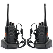 طقم جهازي اتصال لاسلكي باوفينج BF-888S مع قاعدتي شحن وسماعتي أذن