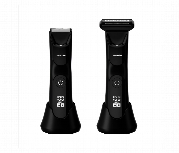Green Lion Sensitive Duo trimmer and shaver heads with charging base