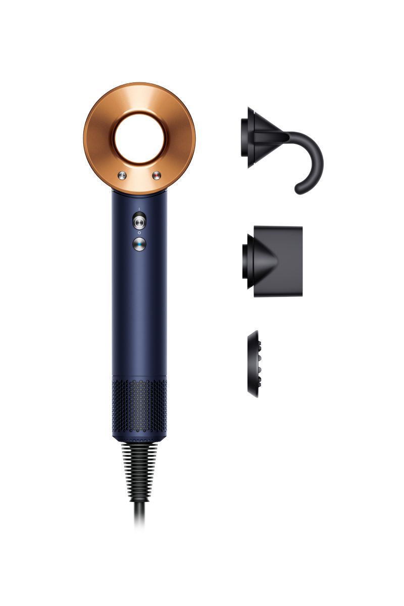 مجفف الشعر Dyson Supersonic™ HD08 — Supersonic HD08 أزرق بروسي ونحاسي غني