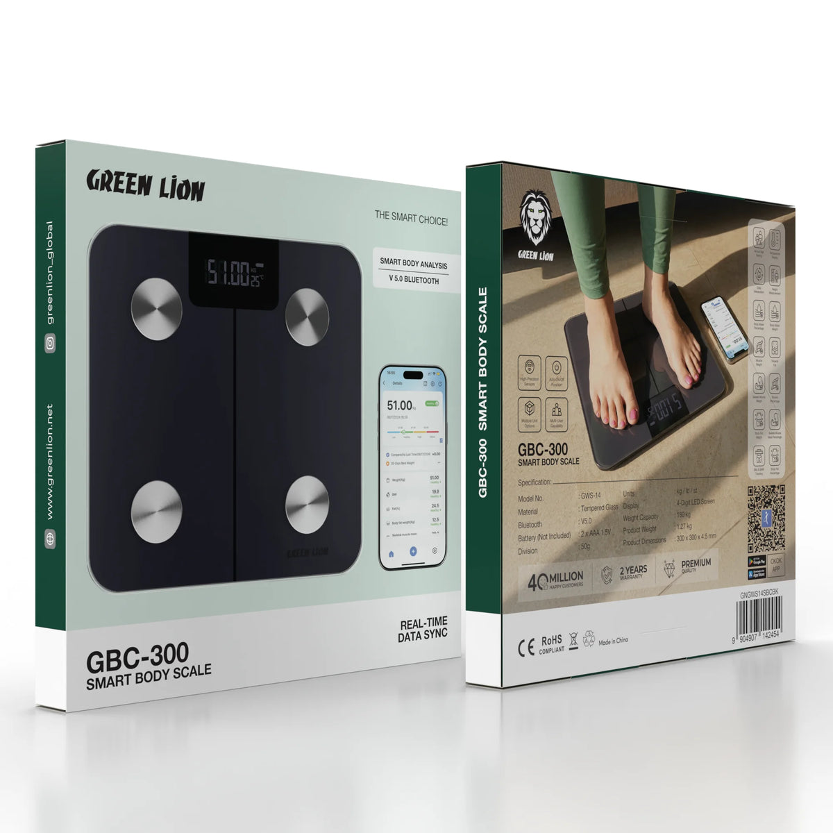Green Lion Gbc 300 Smart Body Scale Black – image 2