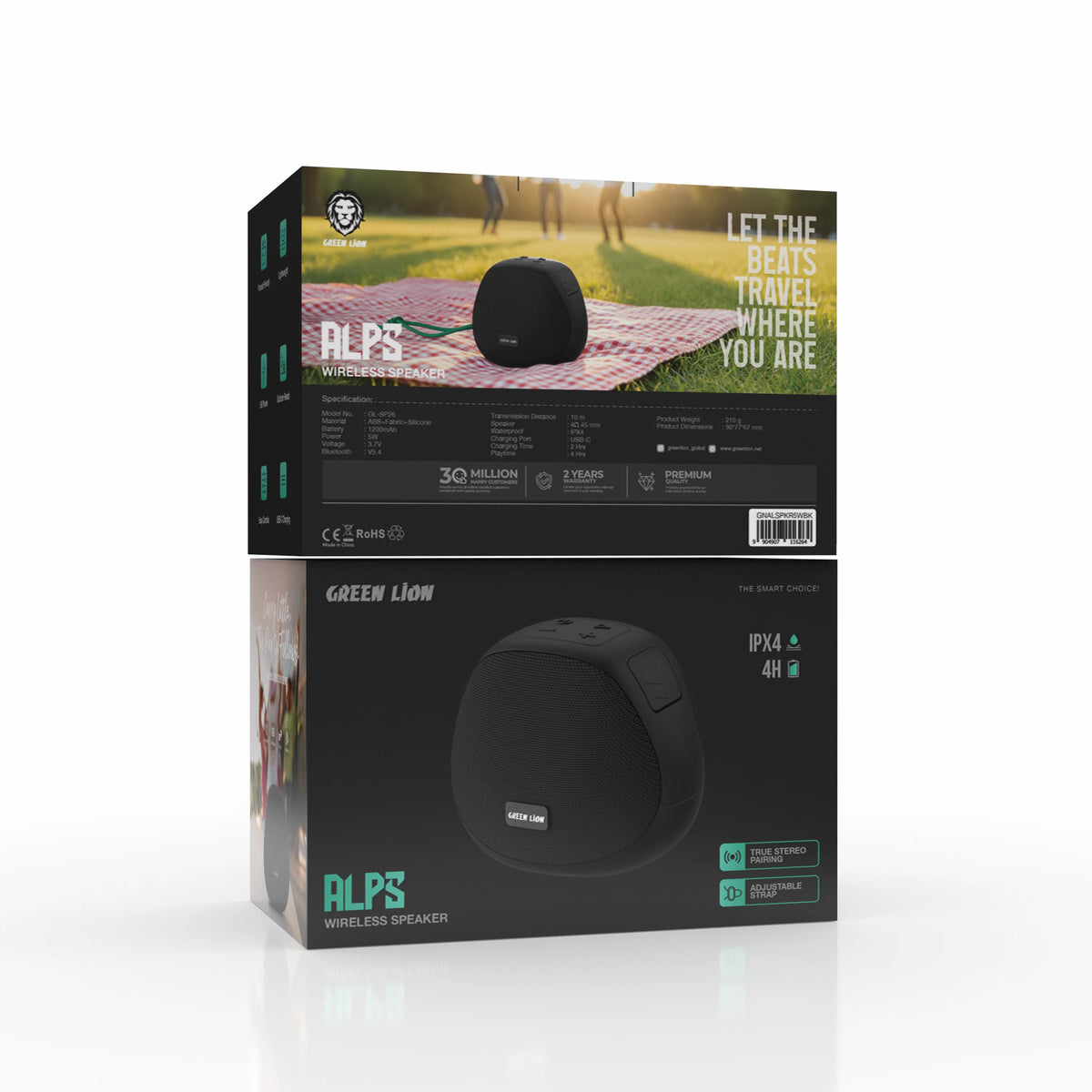 Green Lion Alps Wireless Speaker Black – image 5
