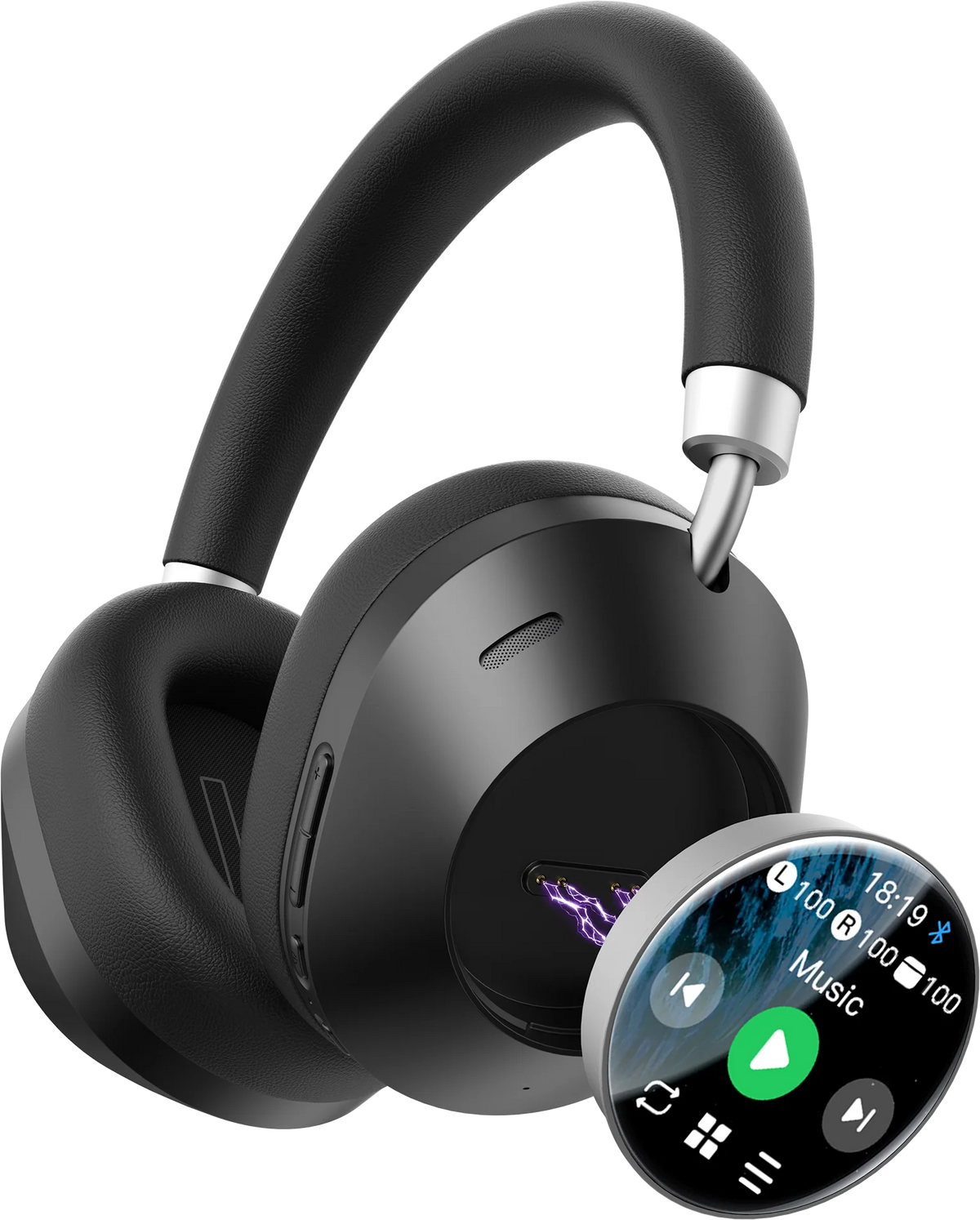 Green Lion Lorenza Hybrid ANCHeadphones - Black – image 2