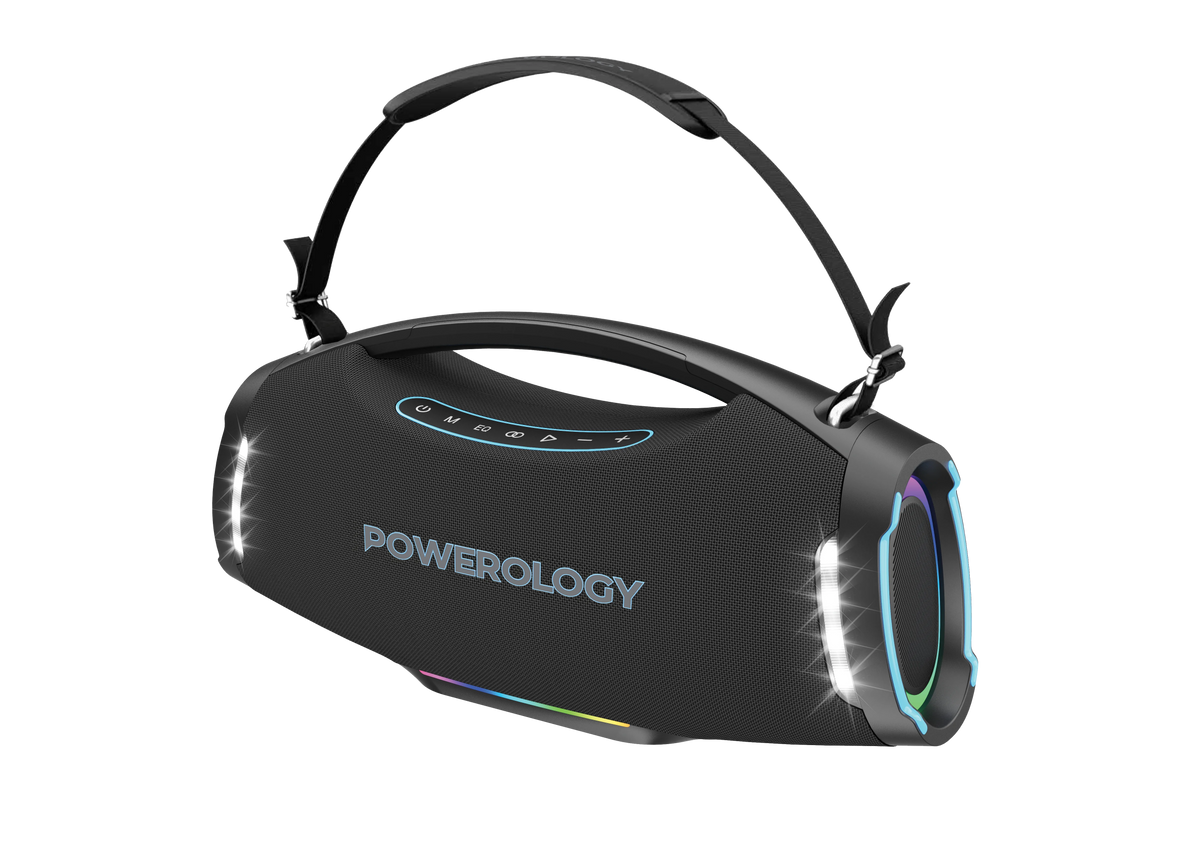 Powerology Rock 350w Rgb Lighting Speaker Black – image 5