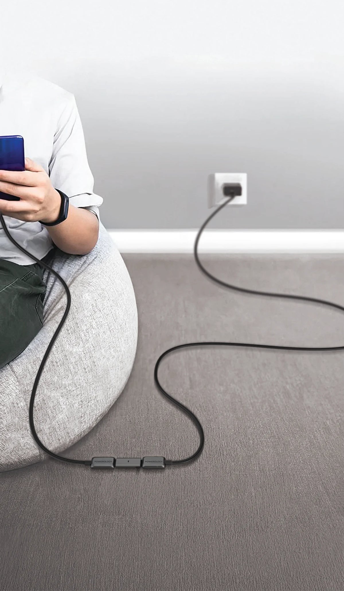 Powerology Argos Dual USB C Cables with Connector Grey – image 6
