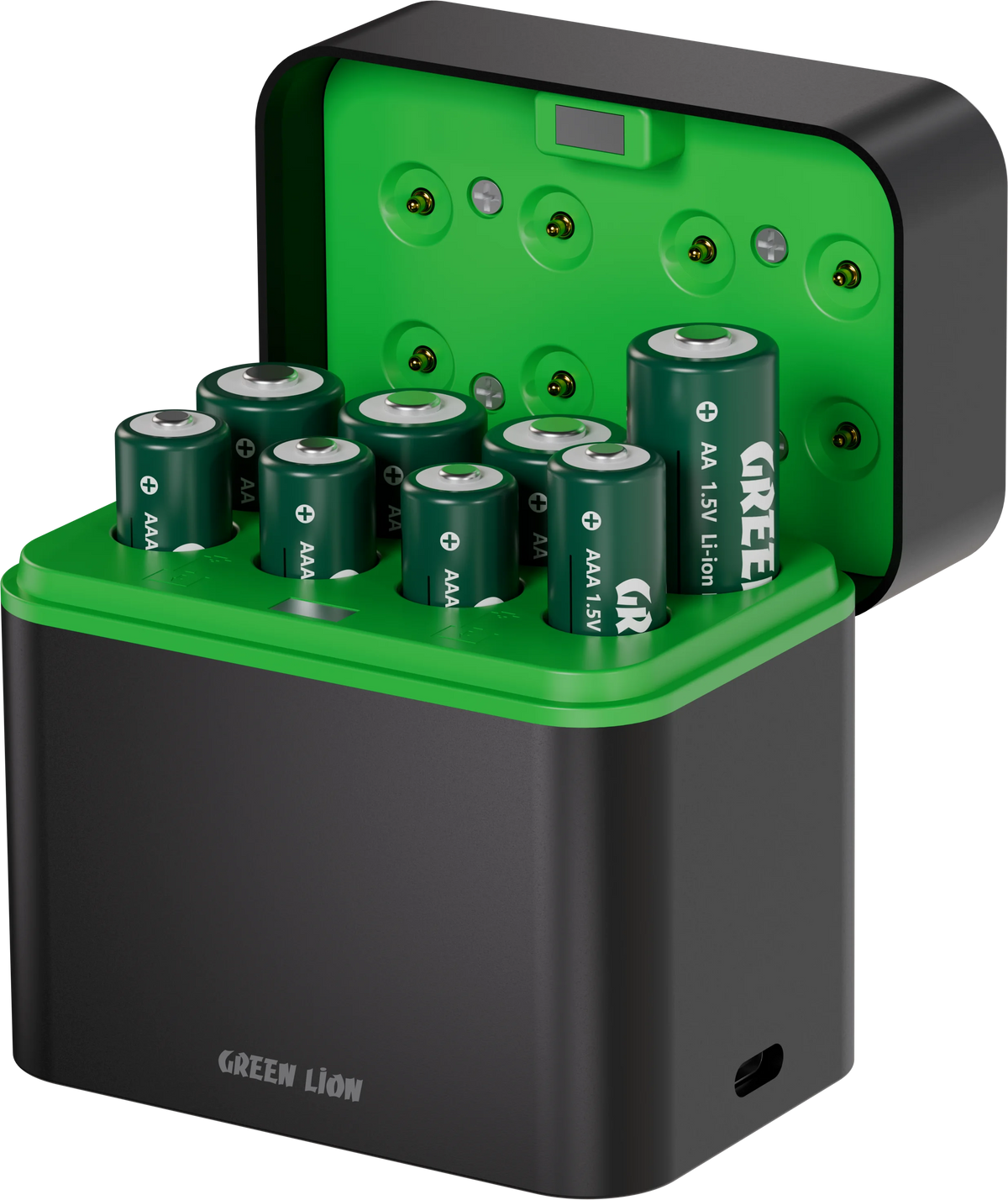Green Lion Rechargeable 4 Aa 4 Aaa Battery Dock USB C – image 6
