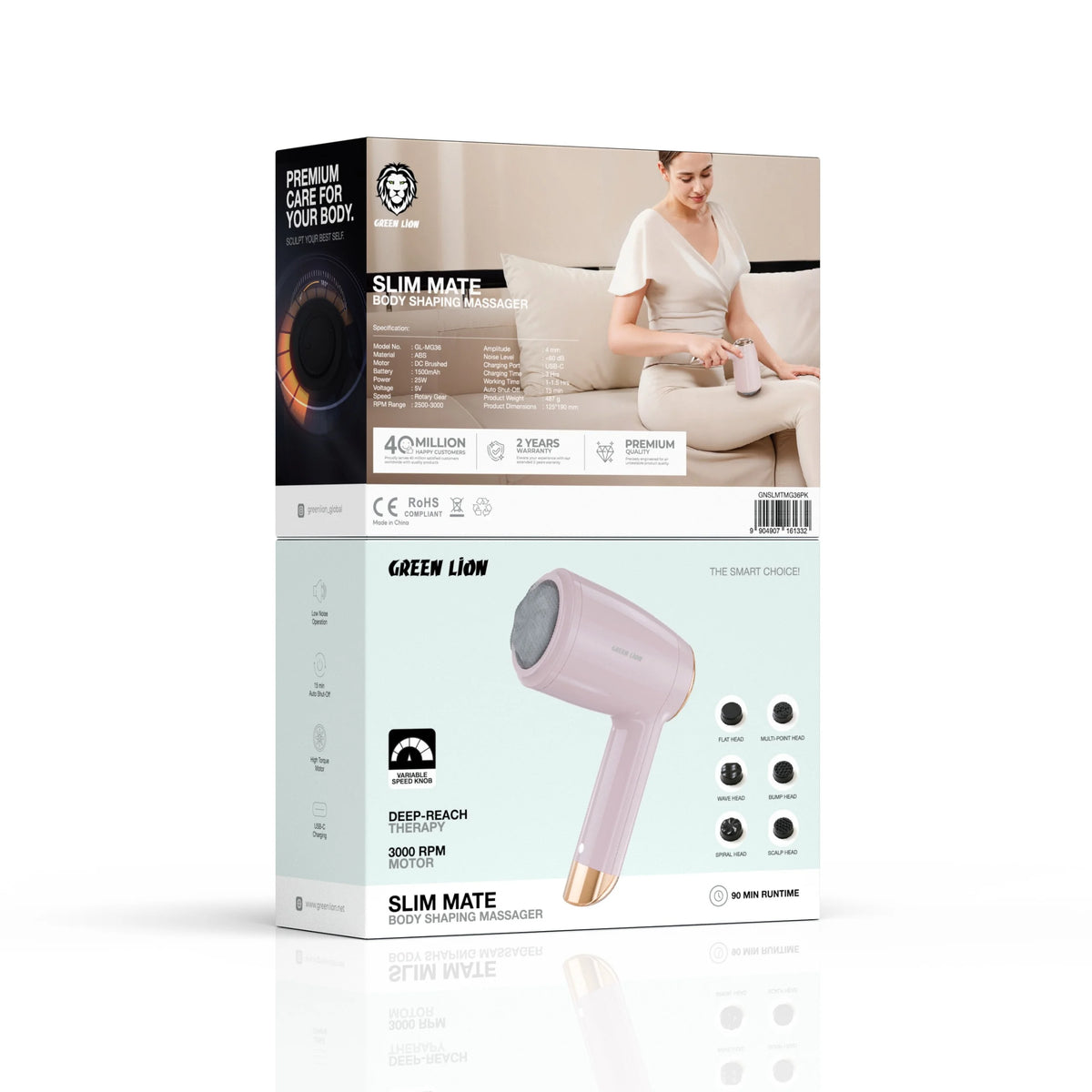 Green Lion Slim Mate Body Shaping Massager - Pink – image 3