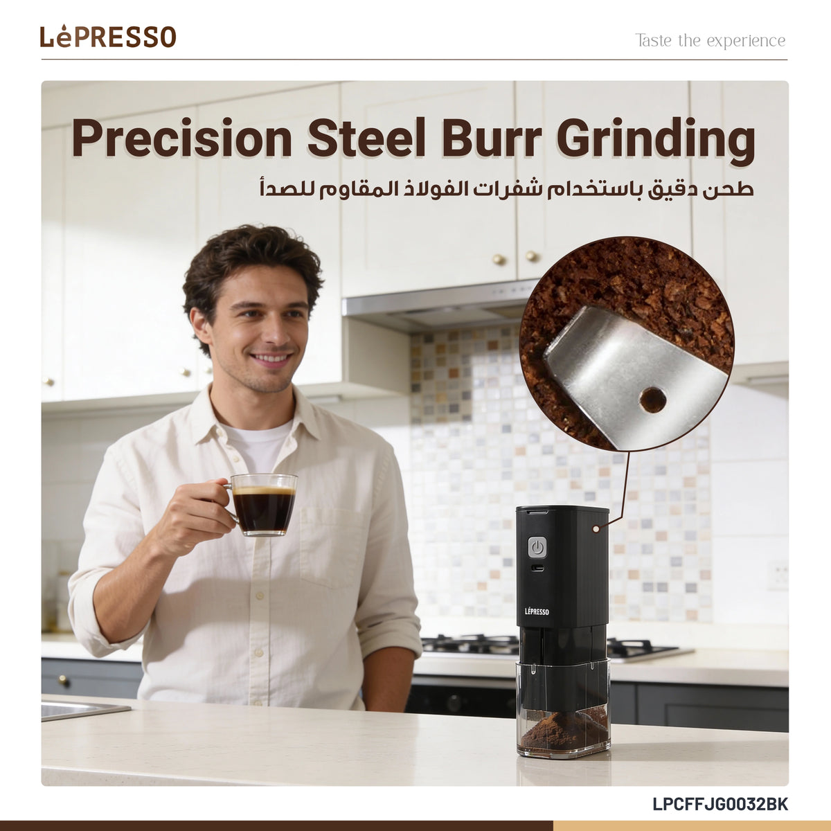 LePresso Jetgrind Rechargeable Coffee Grinder Black – image 9