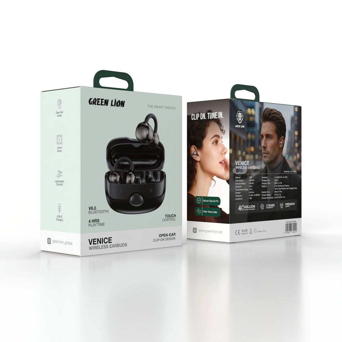 Green Lion VENICEWireless Earbuds - Black – image 4