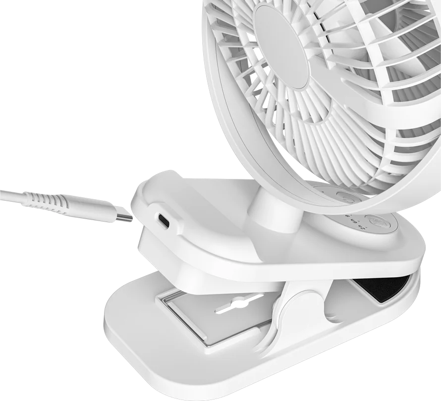 Green Lion Clip-On Portable Fan - White – image 15