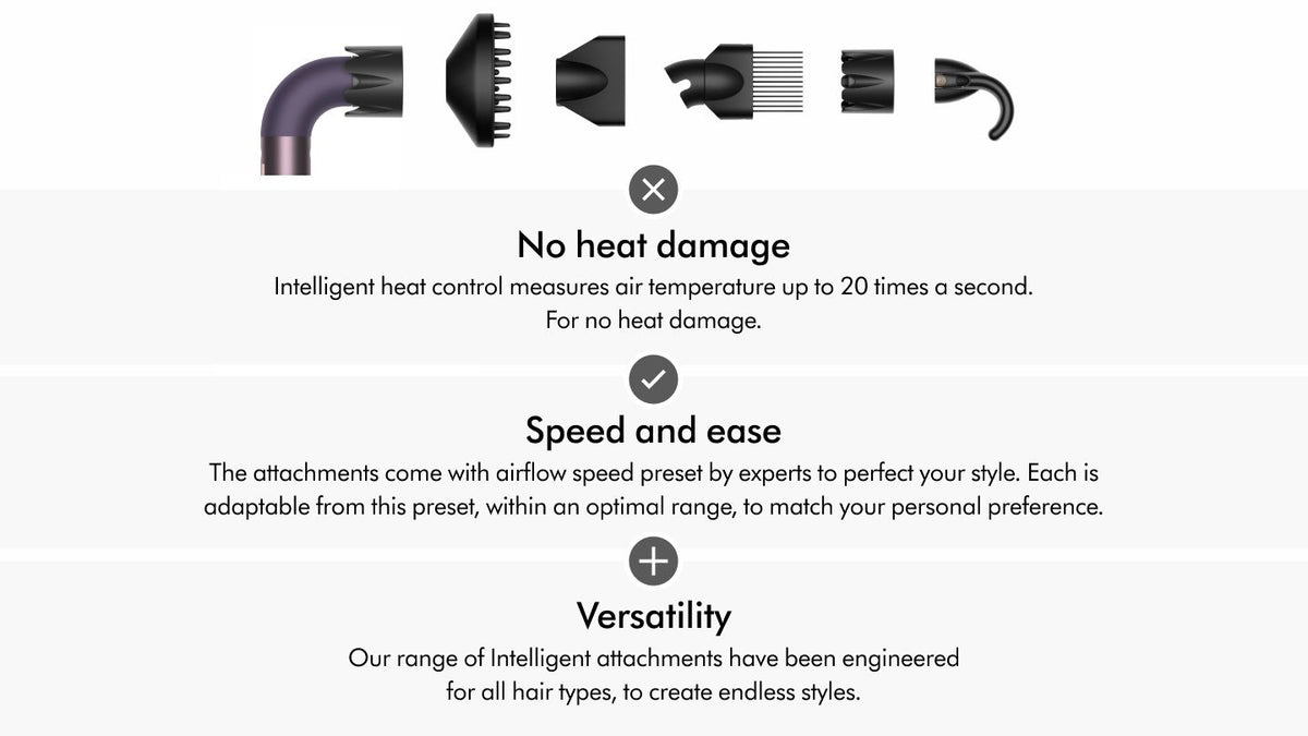 مجفف الشعر Dyson Supersonic r™ HD17 — تصفيف دقيق مع Supersonic r