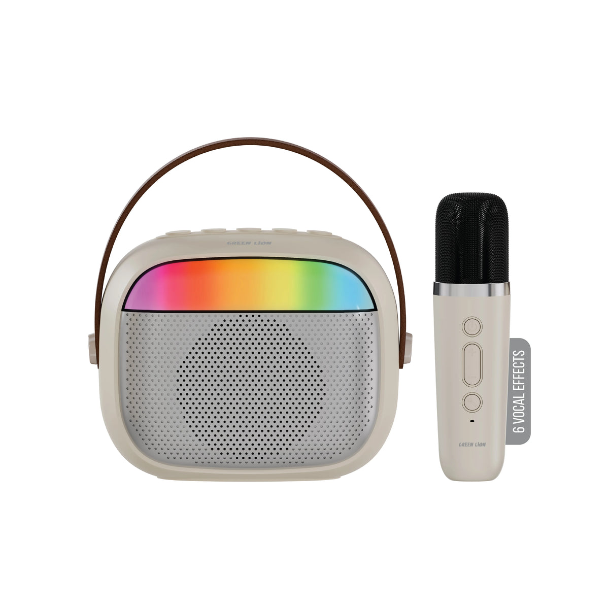 Green Lion Melody Mini Karaoke Speaker Beige – image 2