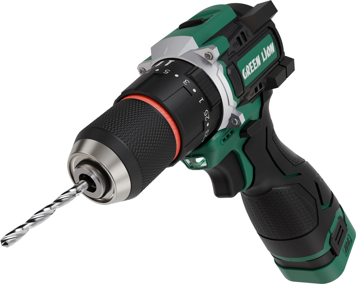 Green Lion GD-15 Pro Drive Cordless Hammer Drill 2*18 V 3.0 Ah Battery – image 8