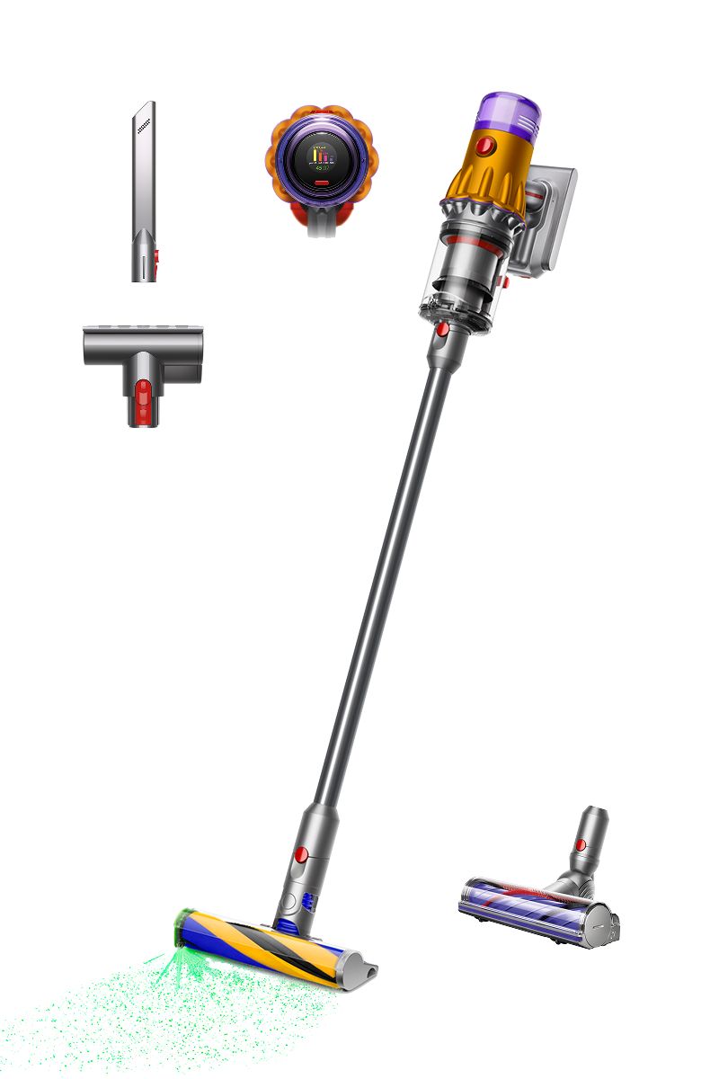 مكنسة Dyson V12 Detect™ Absolute اللاسلكية - أصفر/نيكل