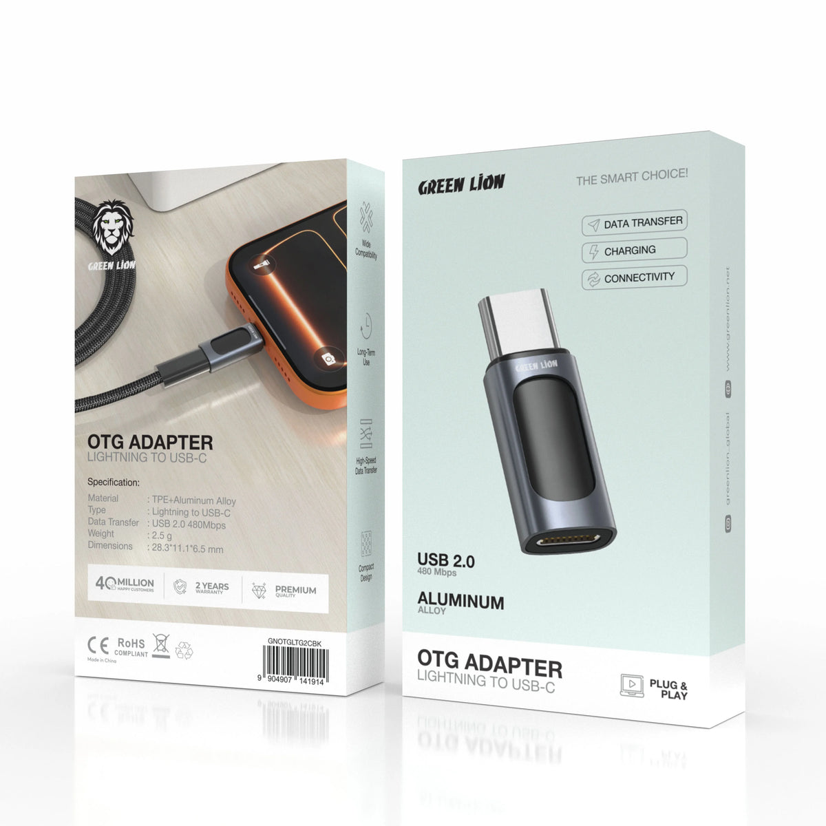 Green Lion Otg Adapter Lightning to USB C USB – image 2