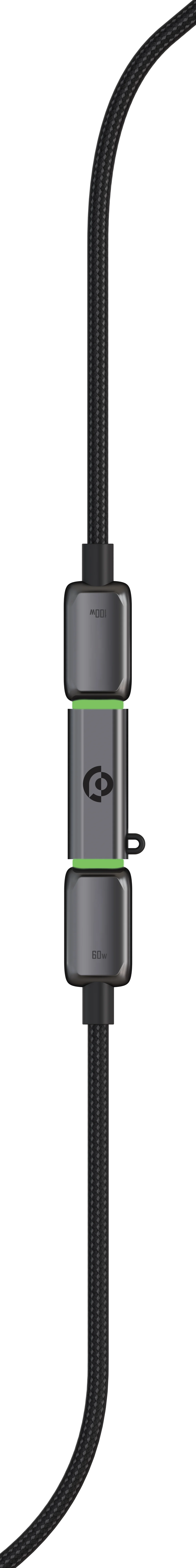 Powerology Argos Dual USB C Cables with Connector Grey – image 5