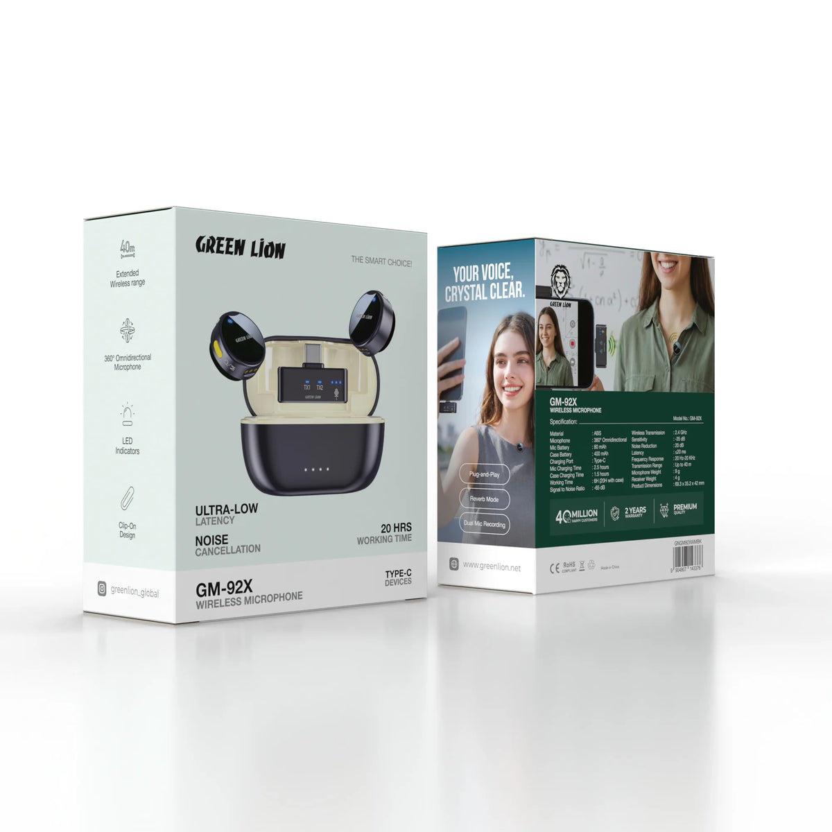 Green Lion Gm 92x Wireless Microphone Black – image 2