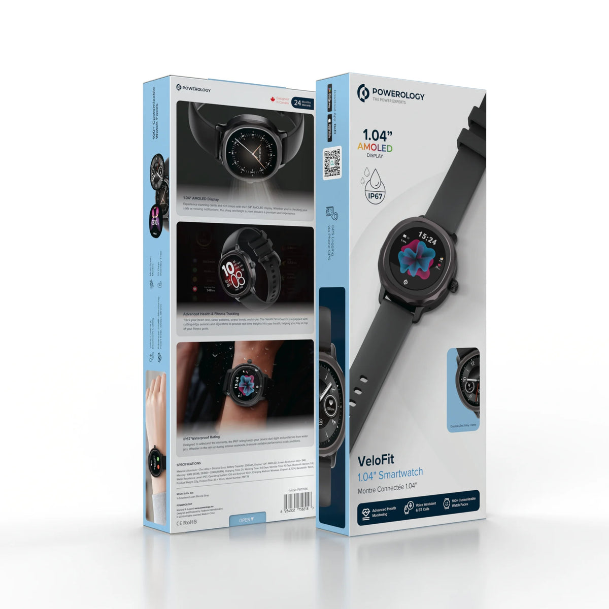 Powerology Velofit 1 04 Smartwatch Black – image 2