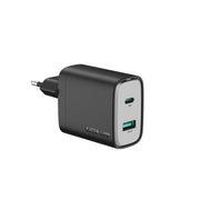 Green Lion Supra 45 WEU Ga NWall Charger USB-A& USB-CPorts - Black