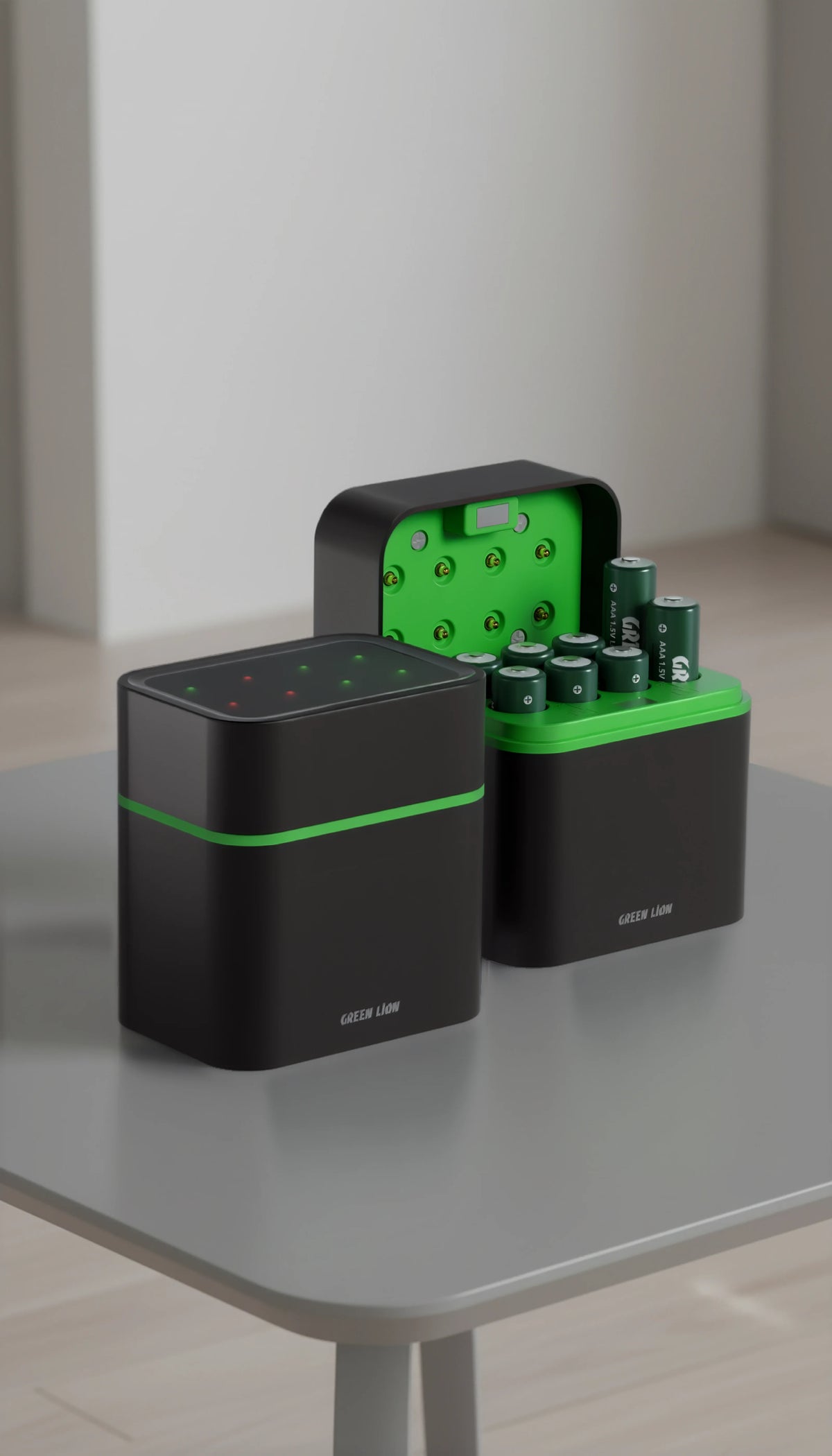 Green Lion Rechargeable 8 Aaa Battery Dock USB C Black – image 7