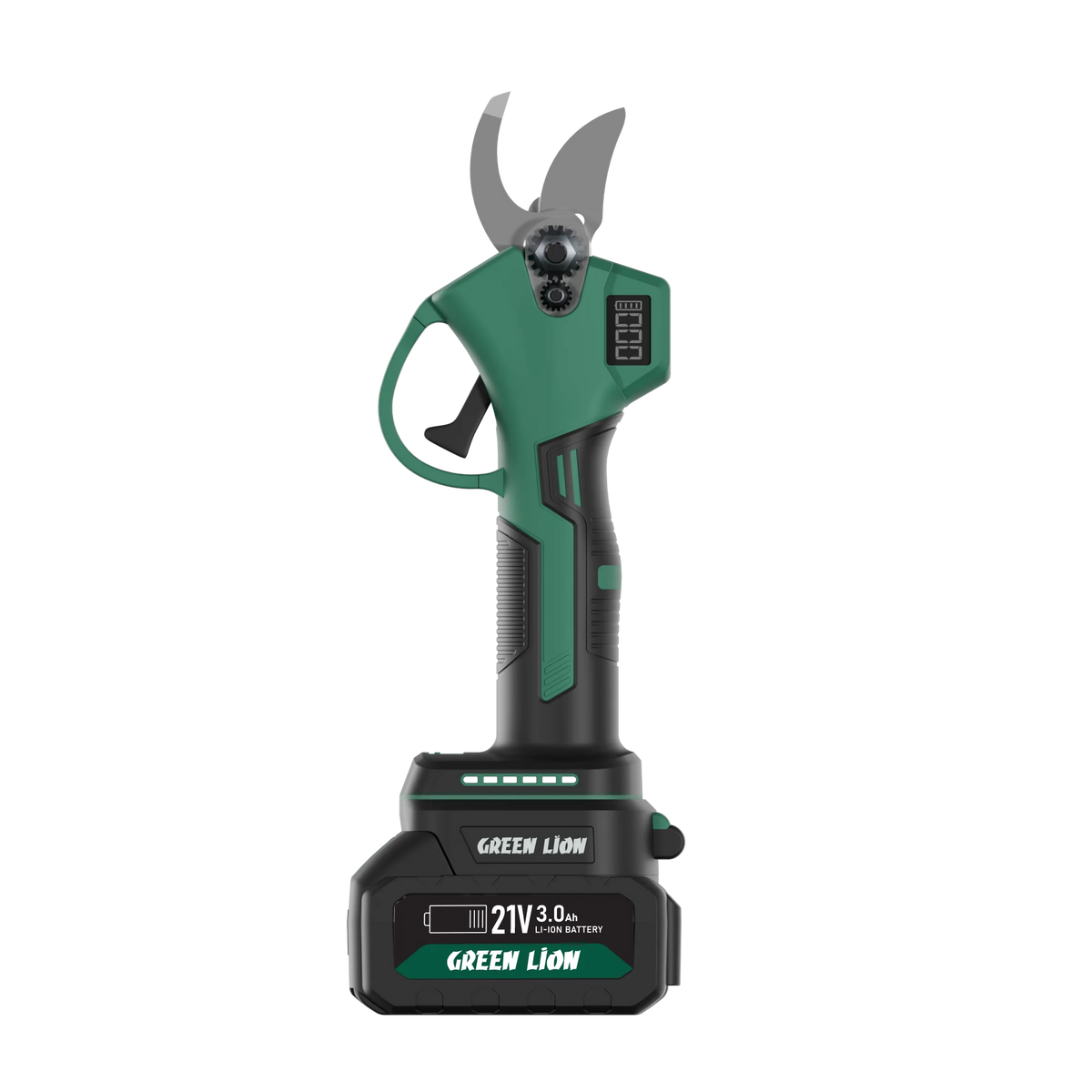 Green Lion GSH-400 Electric Pruning Shears Tool-2*21 V Cordless 3.0 Ah Battery – image 7