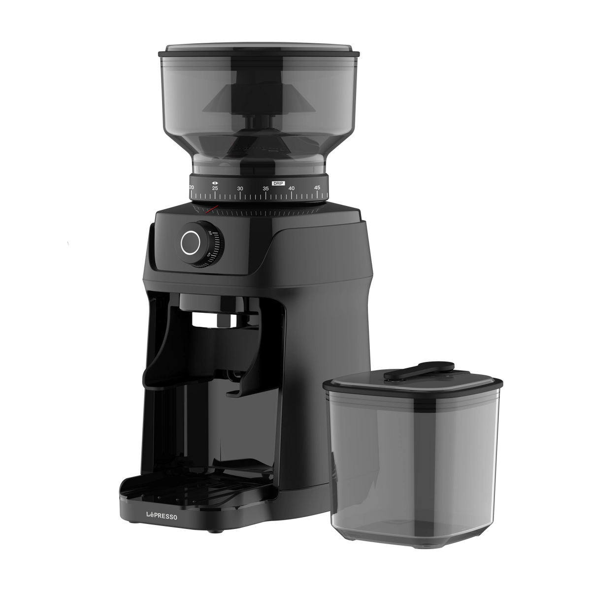 LePresso Macinare Stainless Steel Burr Grinder Black – image 12