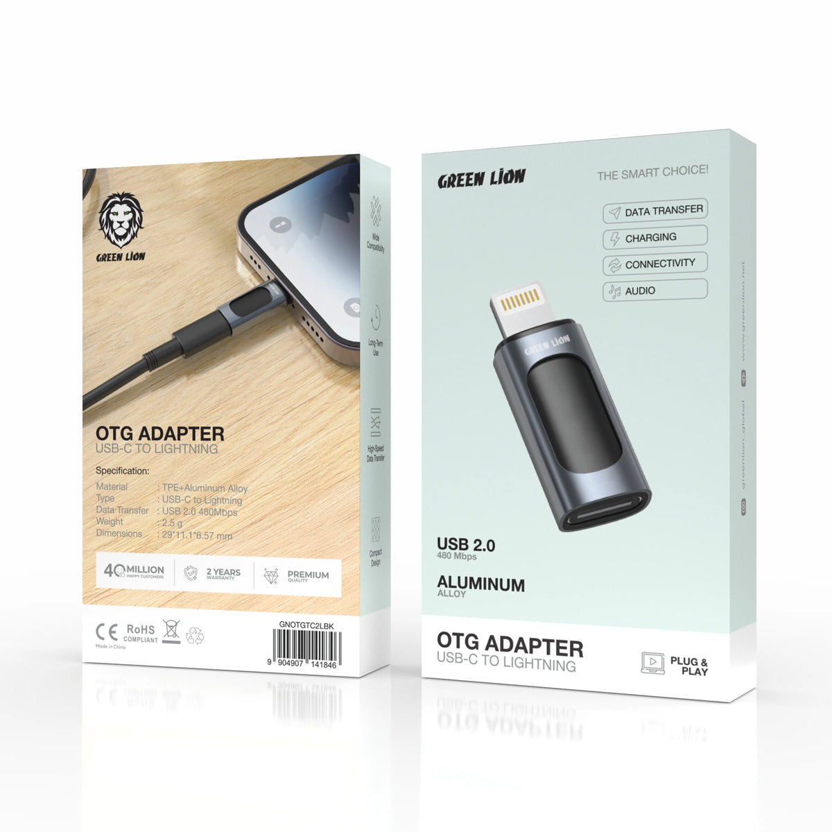 Green Lion Otg Adapter USB C to Lightning USB – image 2