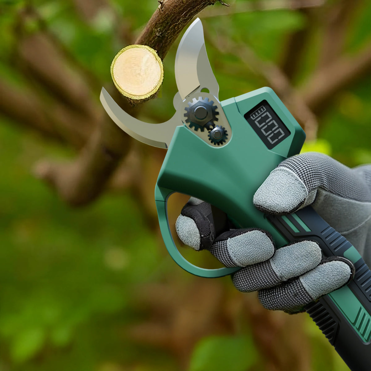 Green Lion GSH-400 Electric Pruning Shears Tool-2*21 V Cordless 3.0 Ah Battery – image 5