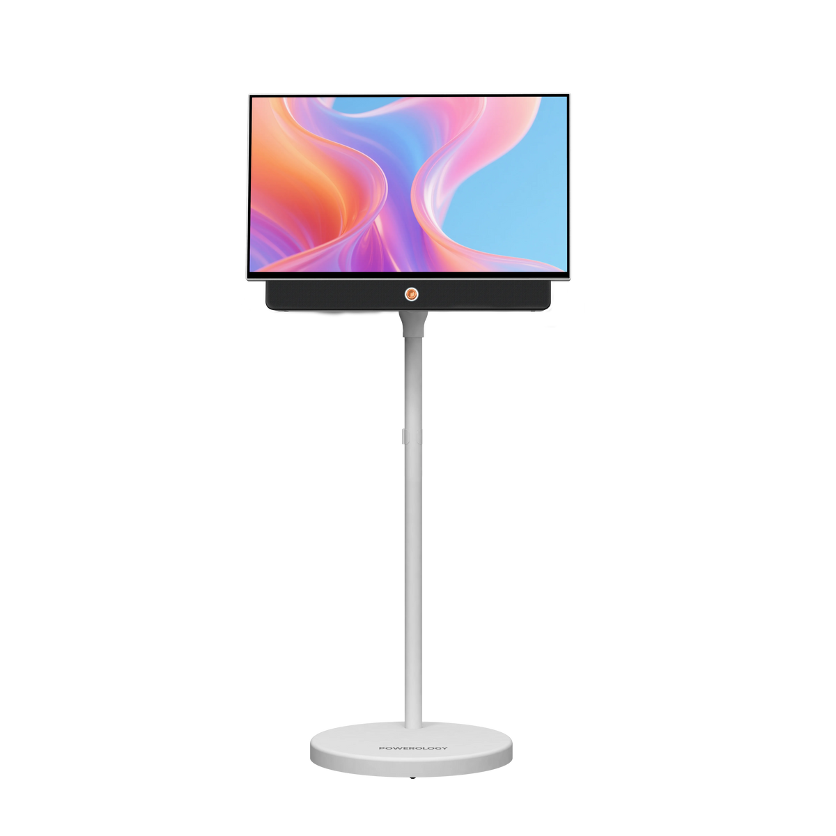 Powerology Cypres Portable TV Stand with Wheels White – image 7