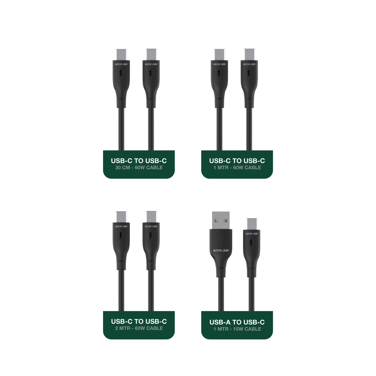 Green Lion 4 in 1 Cable Combo All in One Kit Black – image 2