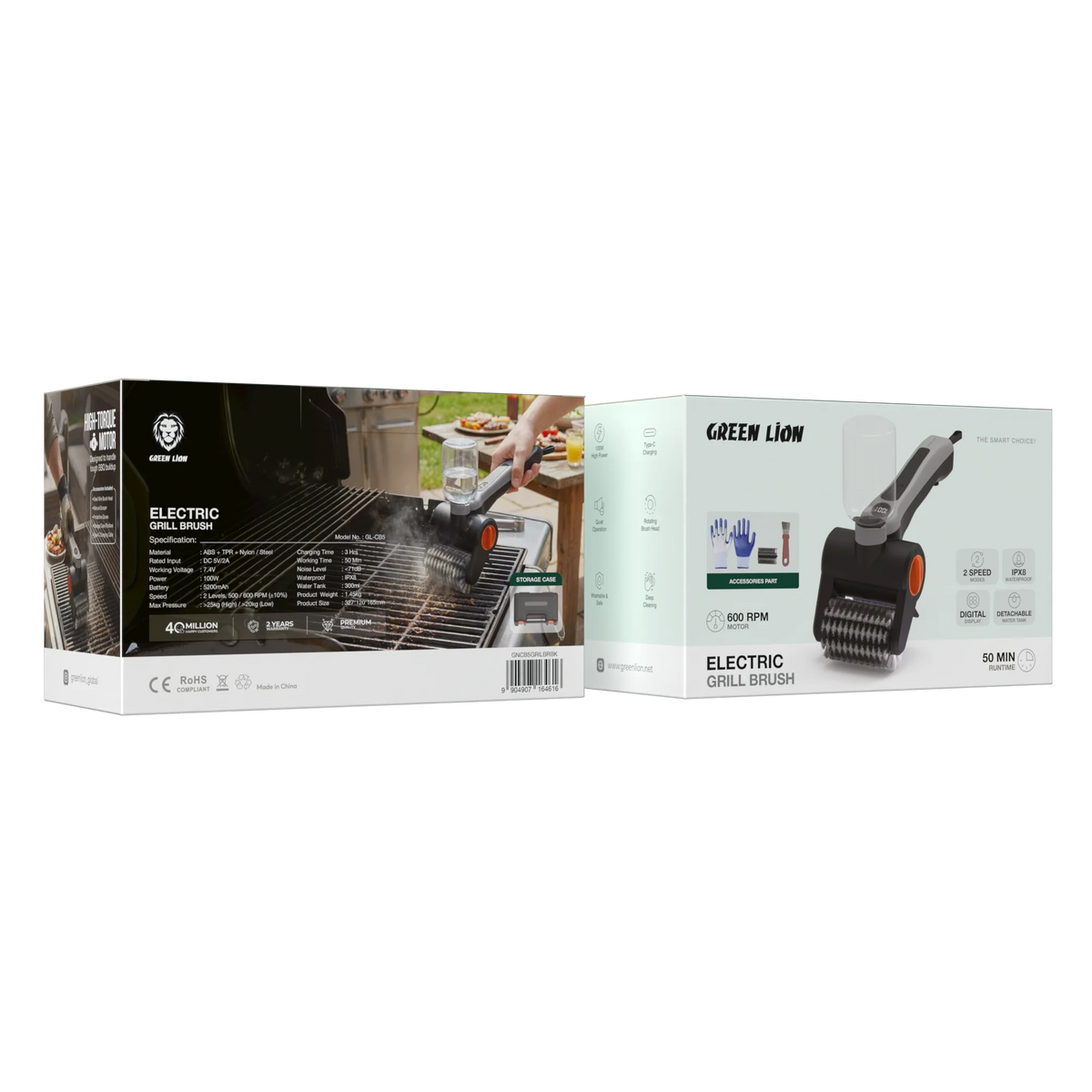 Green Lion Electric Grill Brush 600 RPM - Black – image 2