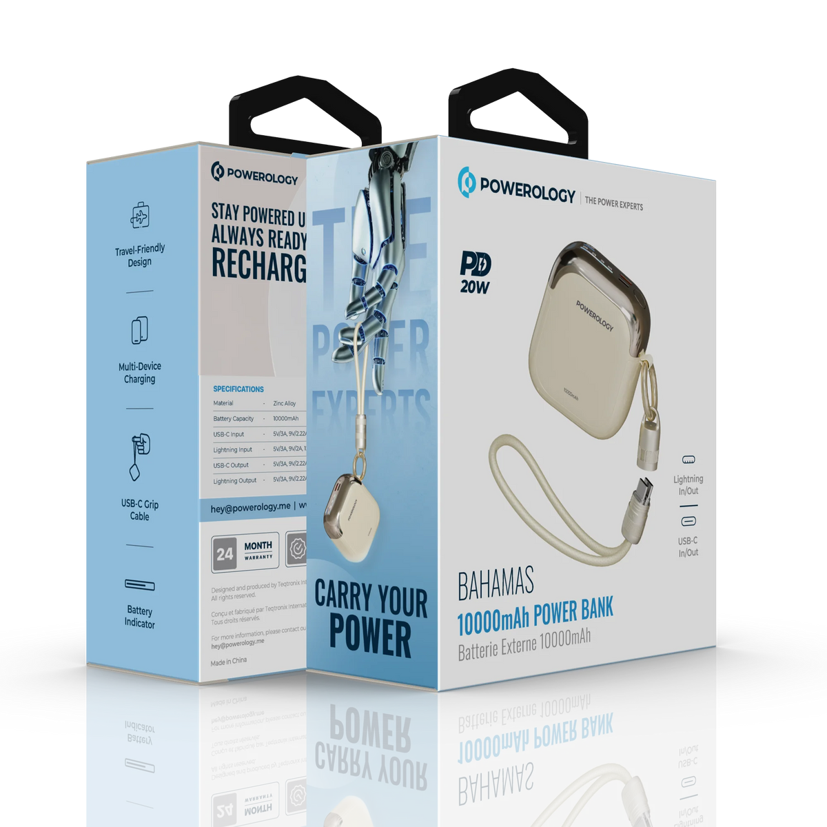 BAHAMAS 10000 m Ah POWER BANK - Beige – image 4