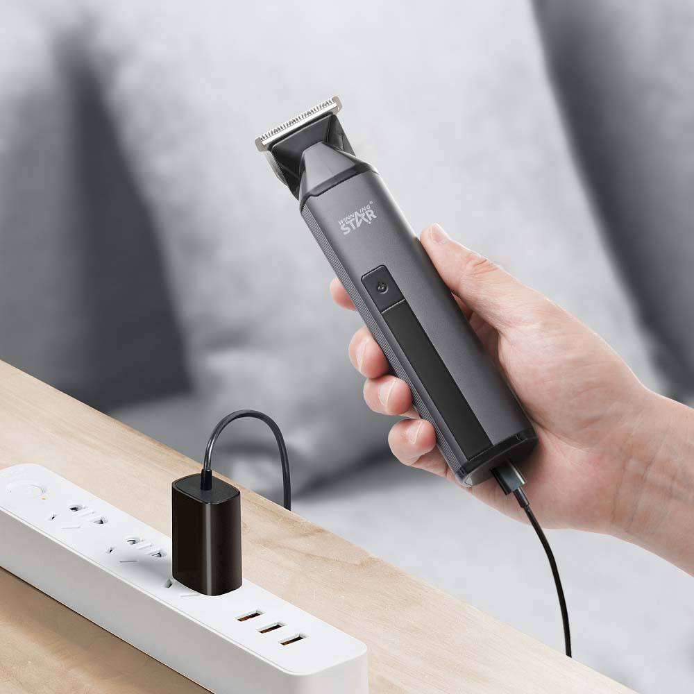 Winning Star 1200mAh Cordless Men's Hair Clipper - Rechargeable Hair Trimmer