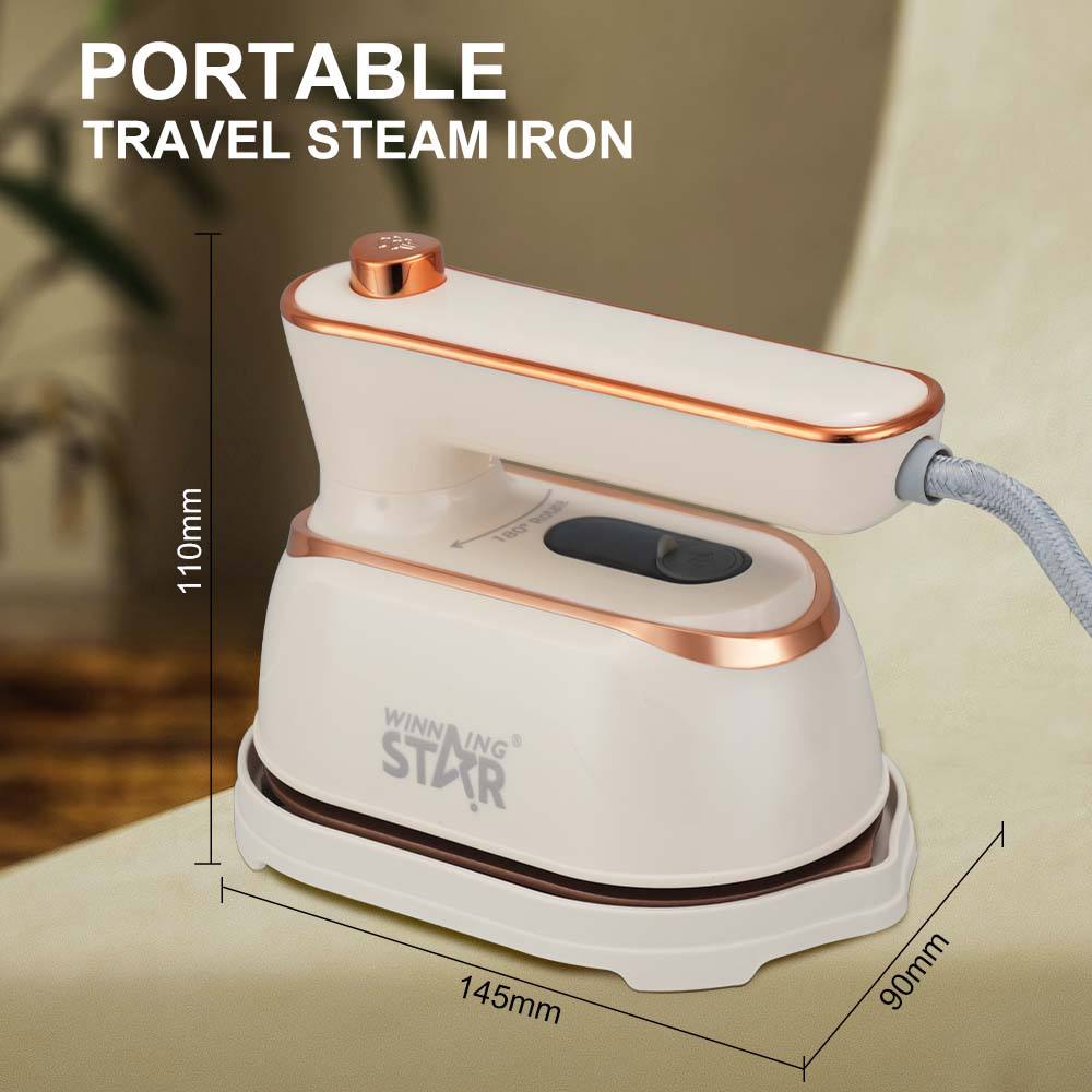 Winning Star 1000W PTC Heating Small Travel Steam Iron for Clothes