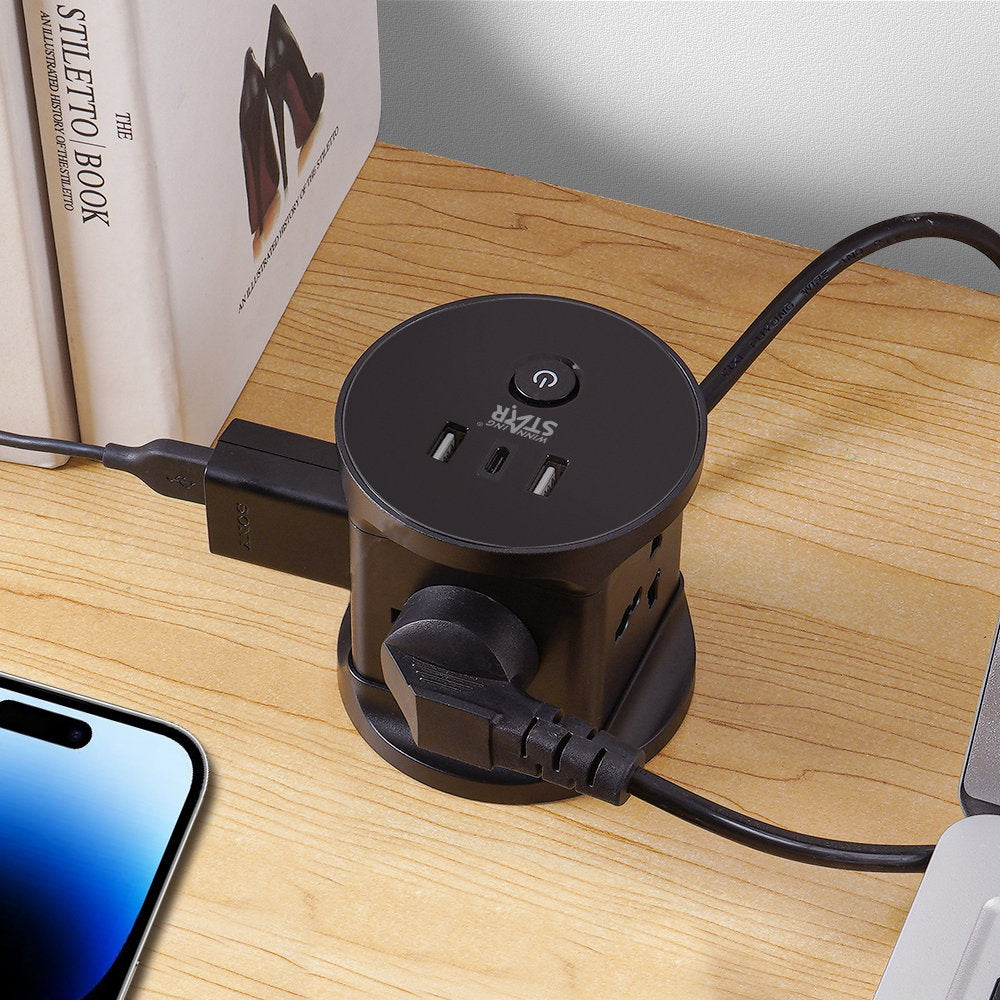 توصيلة كهرباء 3 متر وينينج ستار 2500 واط Winning Star Universal Outlets Socket