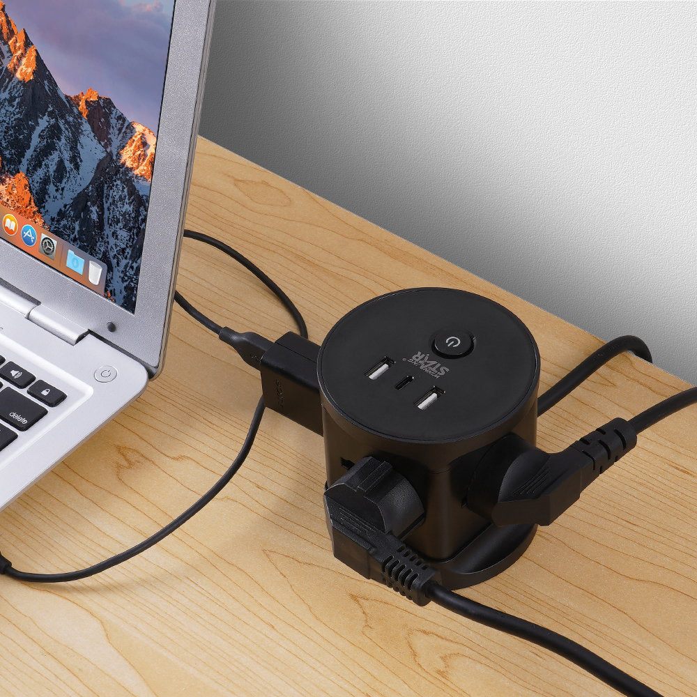 توصيلة كهرباء 3 متر وينينج ستار 2500 واط Winning Star Universal Outlets Socket