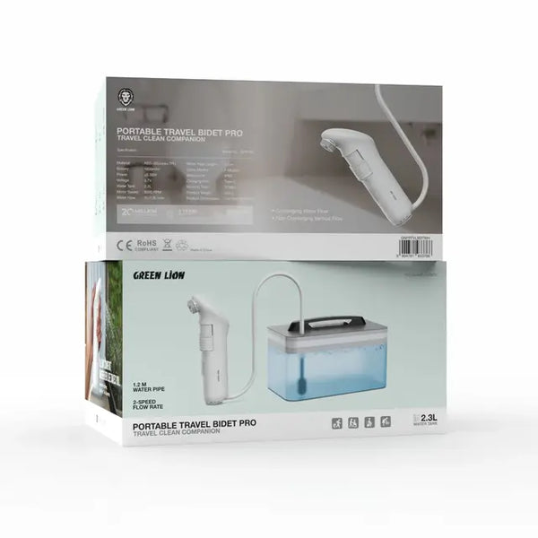 شطاف السفر المحمول جرين ليون برو مع خزان - أبيض | Green Lion Portable Travel Bidet Pro With Tank - White | صورة المنتج 4 / Product image 4