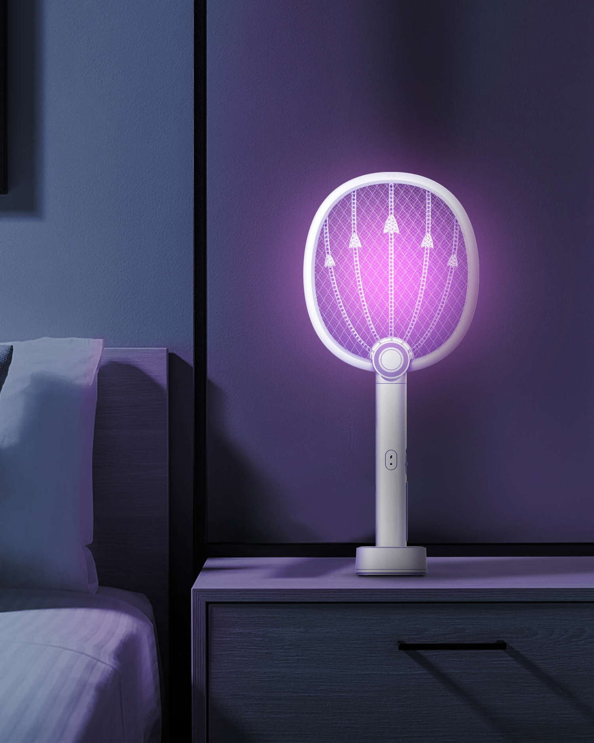 مضرب ناموس كهربائي تكتك 2700 فولت مع اضاءة ليد مدمجة Taktik Mosquito Swatter