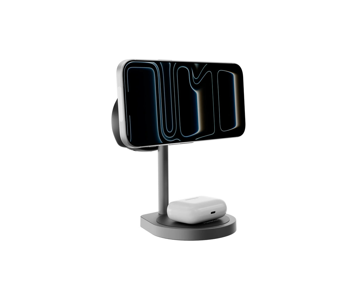 Powerology Eifel 3 in 1 Wireless Charger Gray – image 8