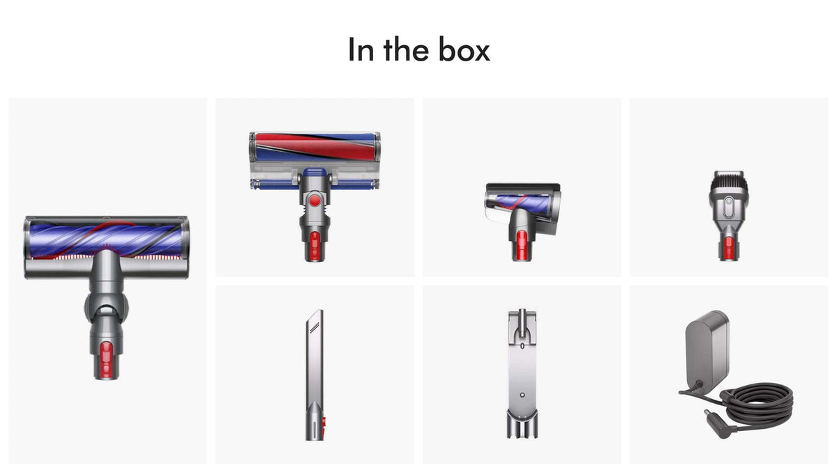 مكنسة كهربائية لاسلكية Dyson V8 Absolute بقوة شفط تصل إلى 110000 دورة في الدقيقة ومدة تشغيل 40 دقيقة وسعة سلة 0.54 لتر | Dyson V8 Absolute Cordless Vacuum Cleaner with 110,000 RPM Suction Power, 40-Minute Run Time, and 0.54L Bin Capacity | 