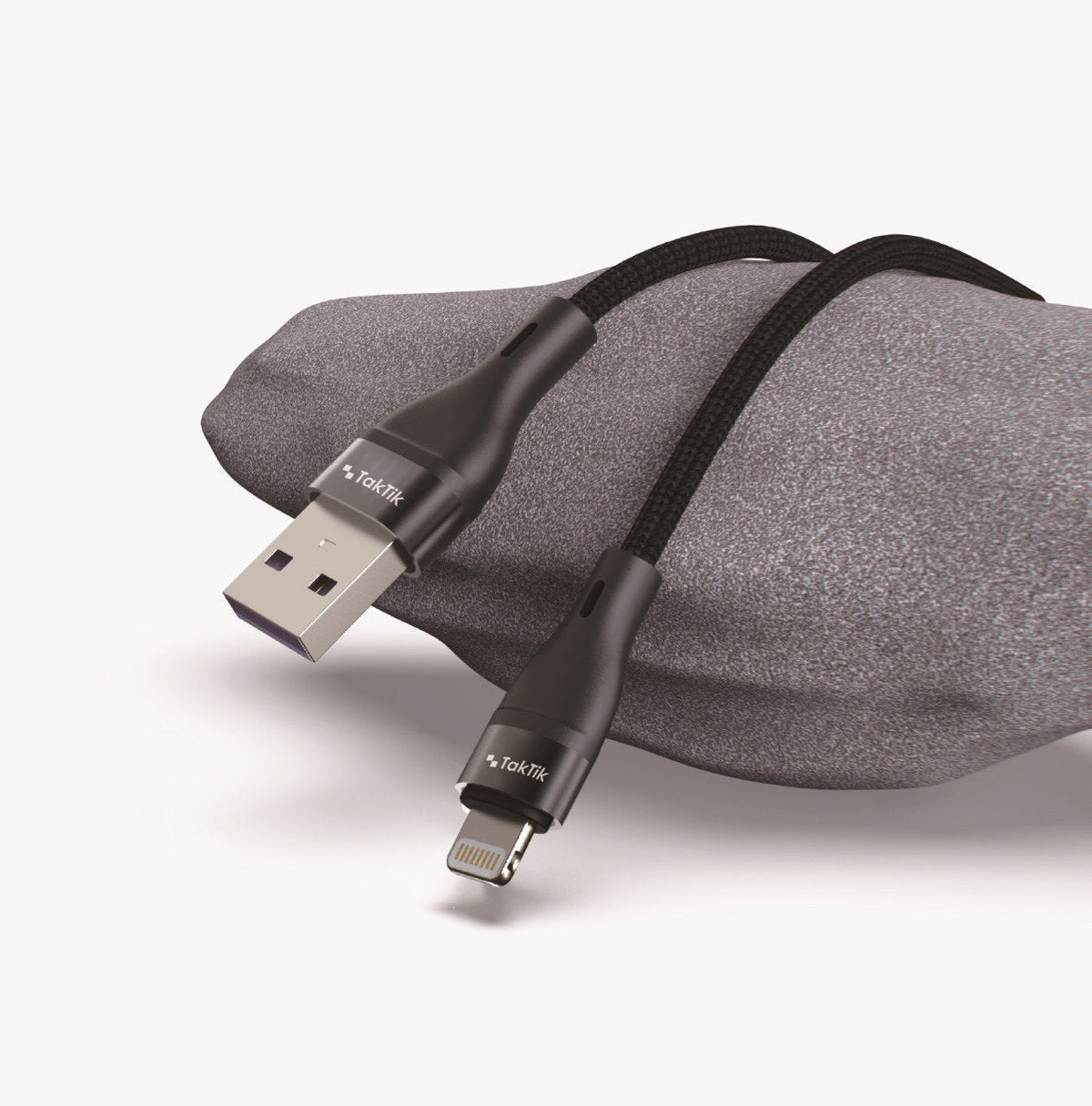 سلك شاحن ايفون لايتنينج تكتك 15 واط 1.5 متر Taktik Super Sonic USB To Lighting Cable