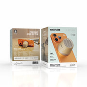 Green Lion MAGTUNEMini Speakerand Wireless Charger - Darkwood