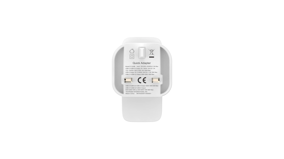 Powerology Lunex Series Fast Charging Adapter PD 100w White – image 18