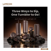 LePresso Trio Tumbler 3 in 1 Lid Tumbler - Brown