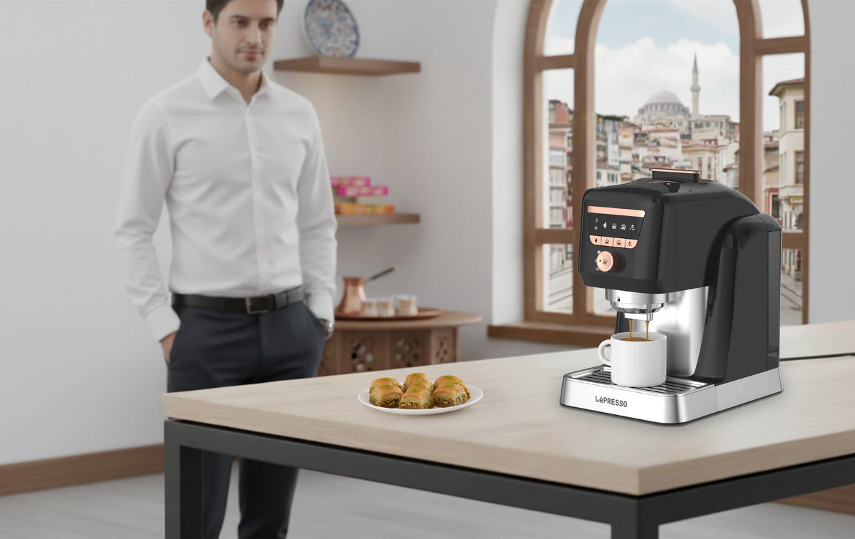 LePresso Kavemystique Automatic Turkish Coffee Maker with Self Cleaning Function Black – image 4