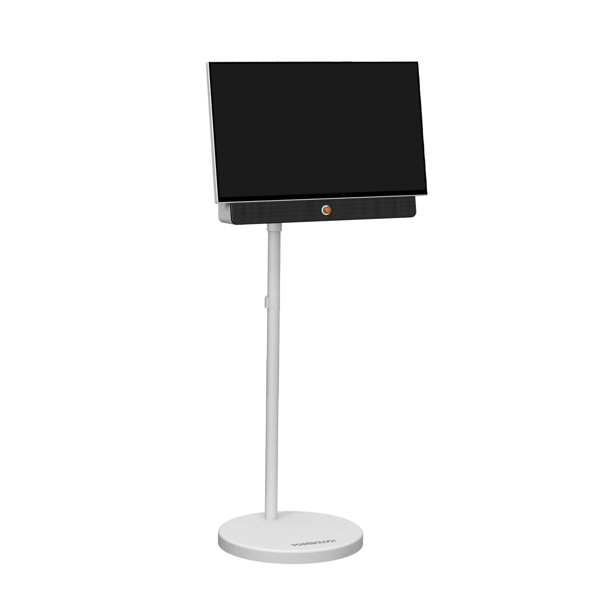Powerology Cypres Portable TV Stand with Wheels White – image 4