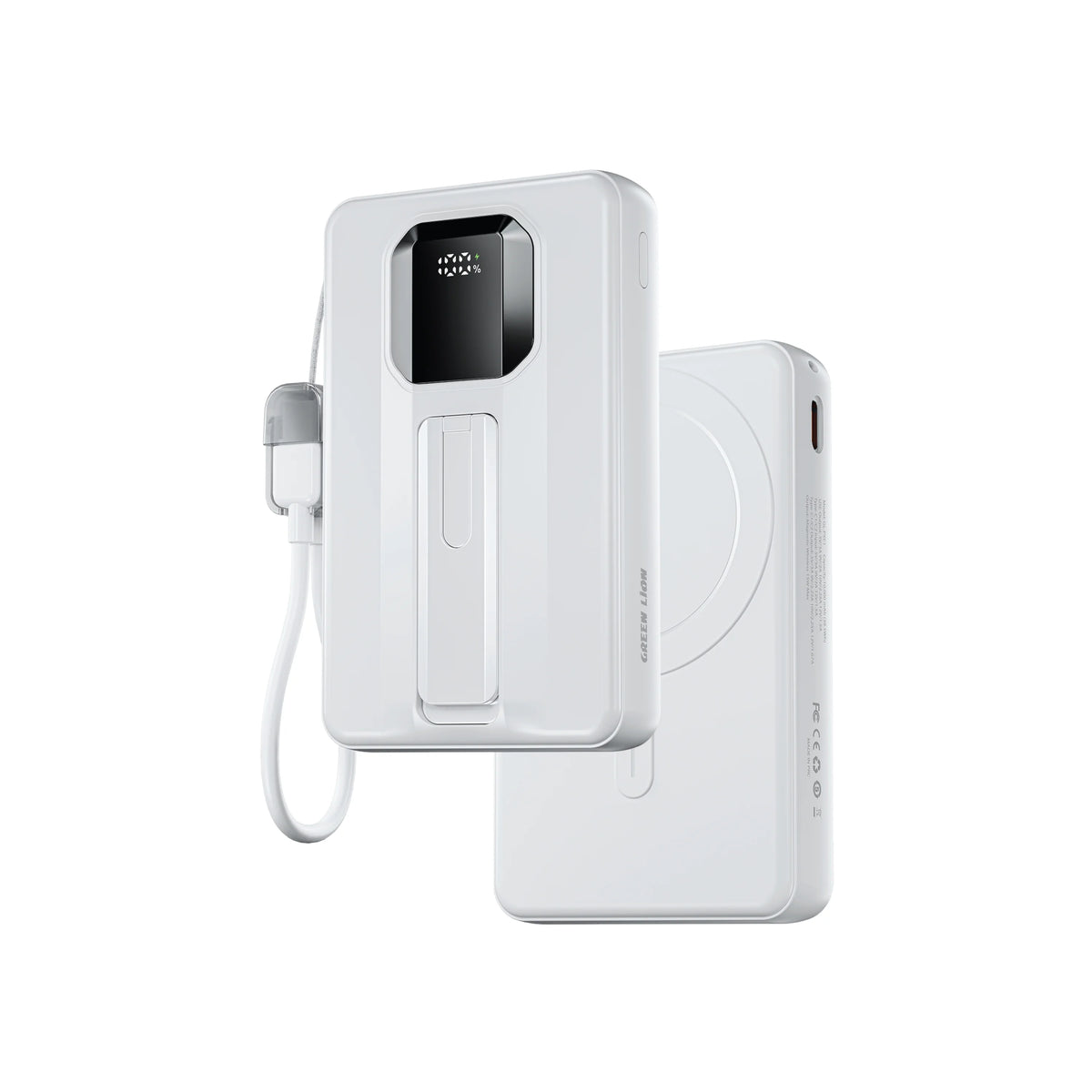 Green Lion TORINO 10000 m Ah Power Bank PD 20 W - White