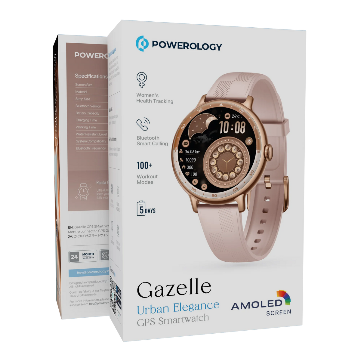 Powerology Gazelle Urban Elegance GPS Smartwatch - Pink – image 11