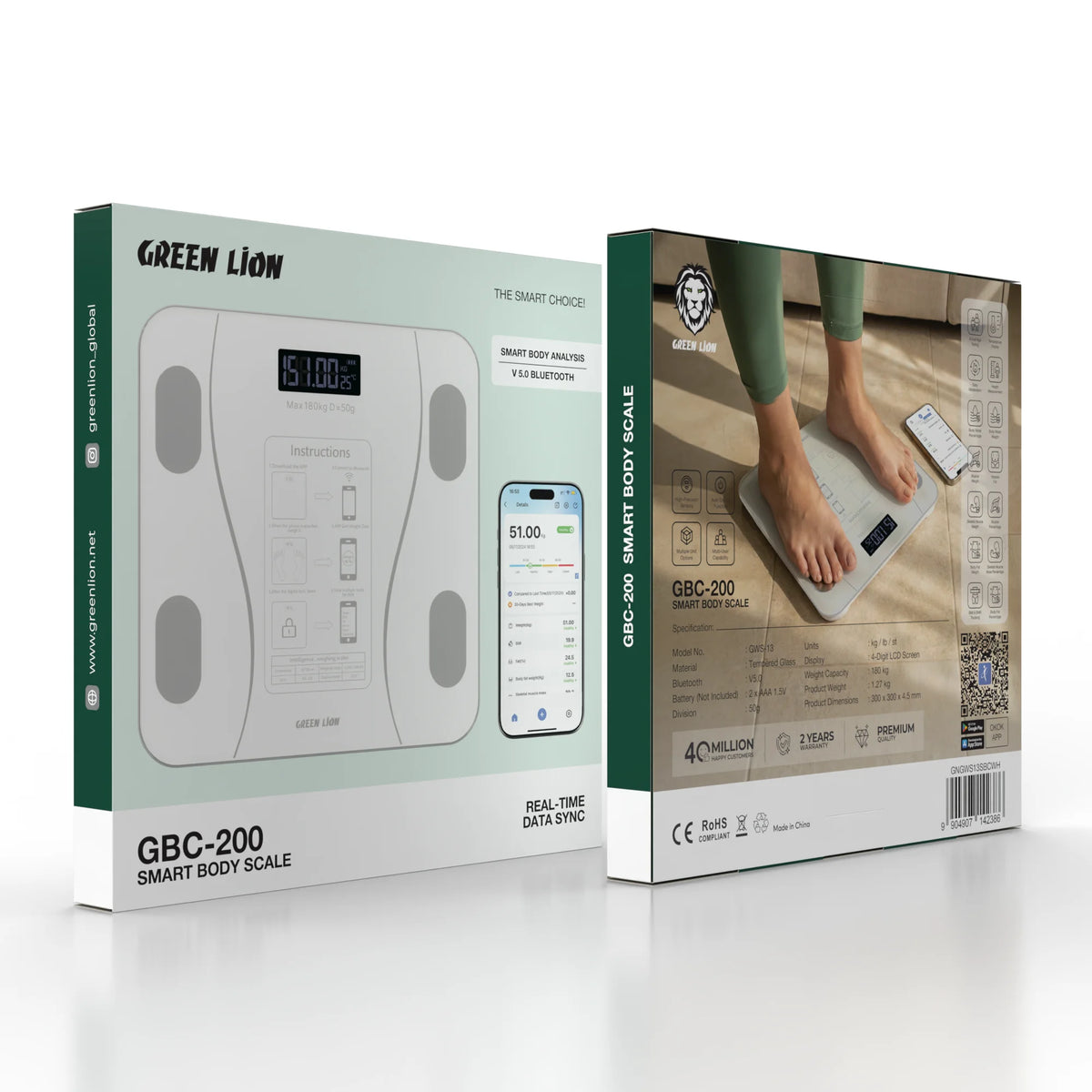 Green Lion Gbc 200 Smart Body Scale White – image 2