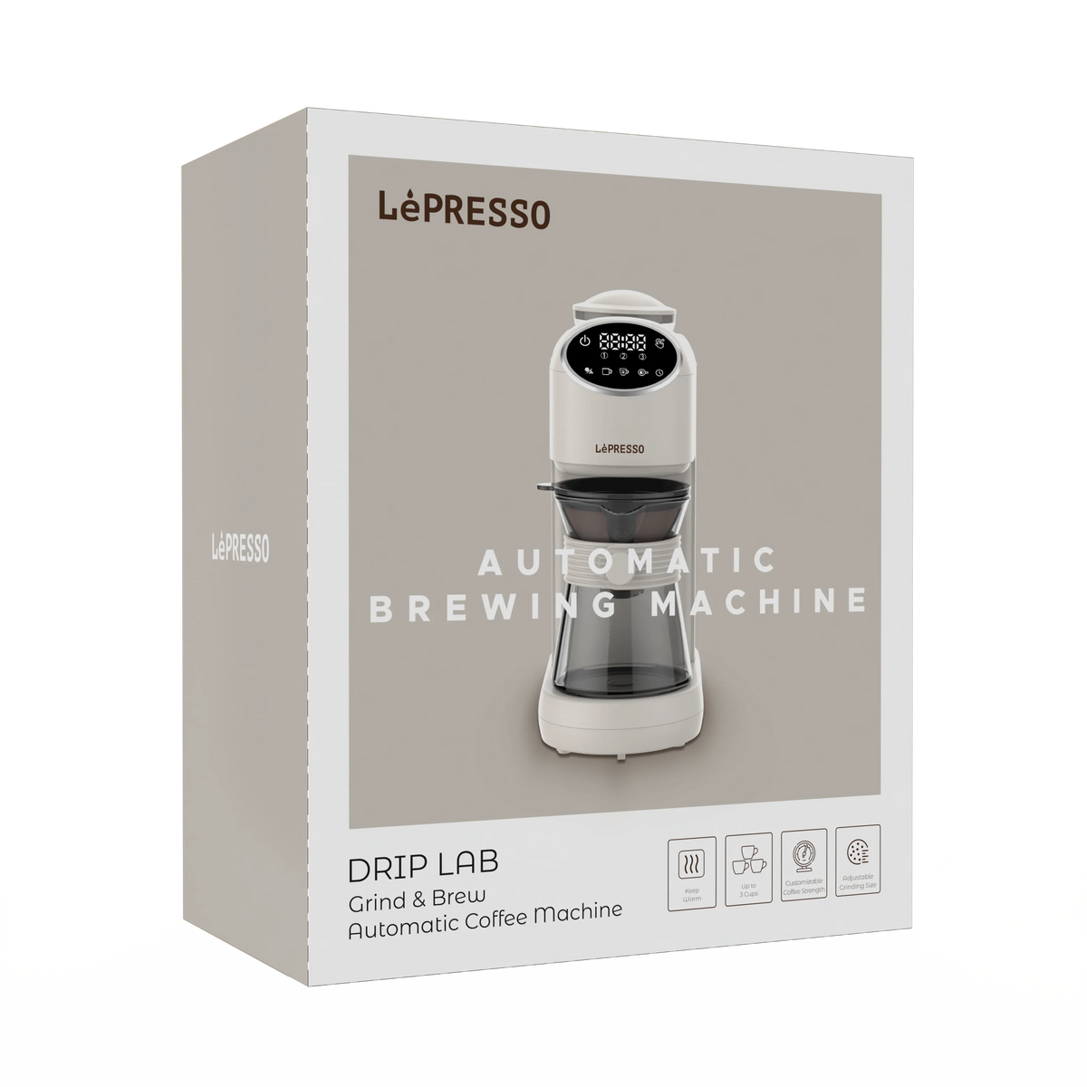LePresso Drip Lab Grind Brew Automatic Coffee Machine Beige – image 10