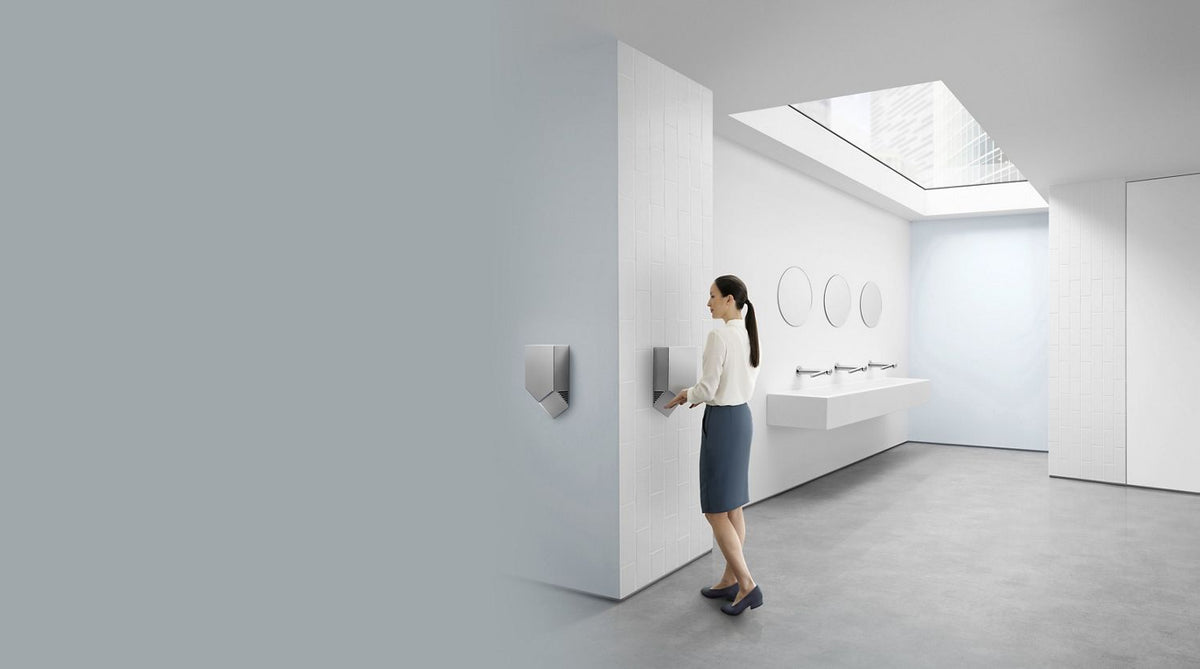 مجفف اليدين التجاري Dyson Airblade V HU02 — صورة تركيب Airblade V التجاري رقم 1